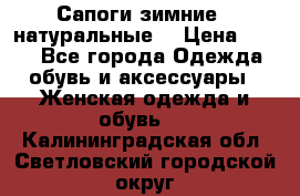 Сапоги зимние - натуральные  › Цена ­ 750 - Все города Одежда, обувь и аксессуары » Женская одежда и обувь   . Калининградская обл.,Светловский городской округ 